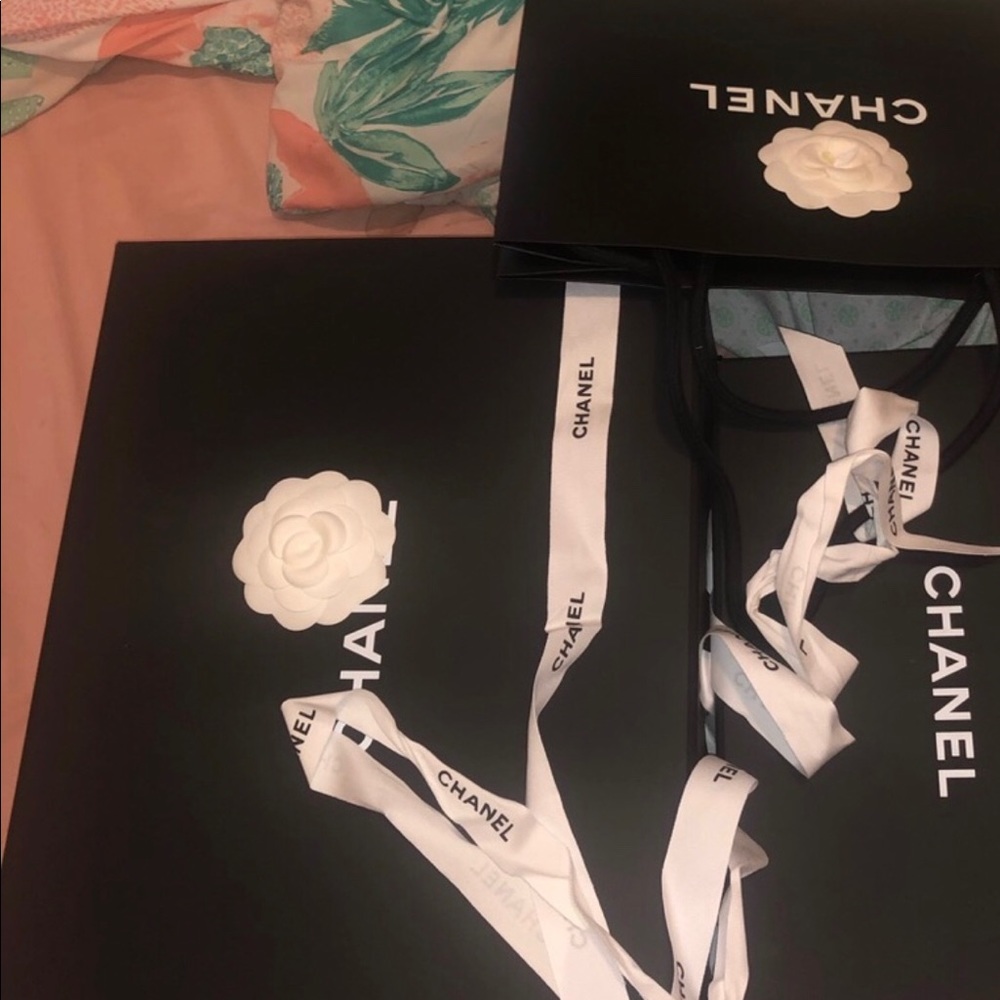 Large Chanel shopping box for shoulder bag